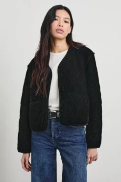 RAILS KIKO JACKET - BLACK VELVET