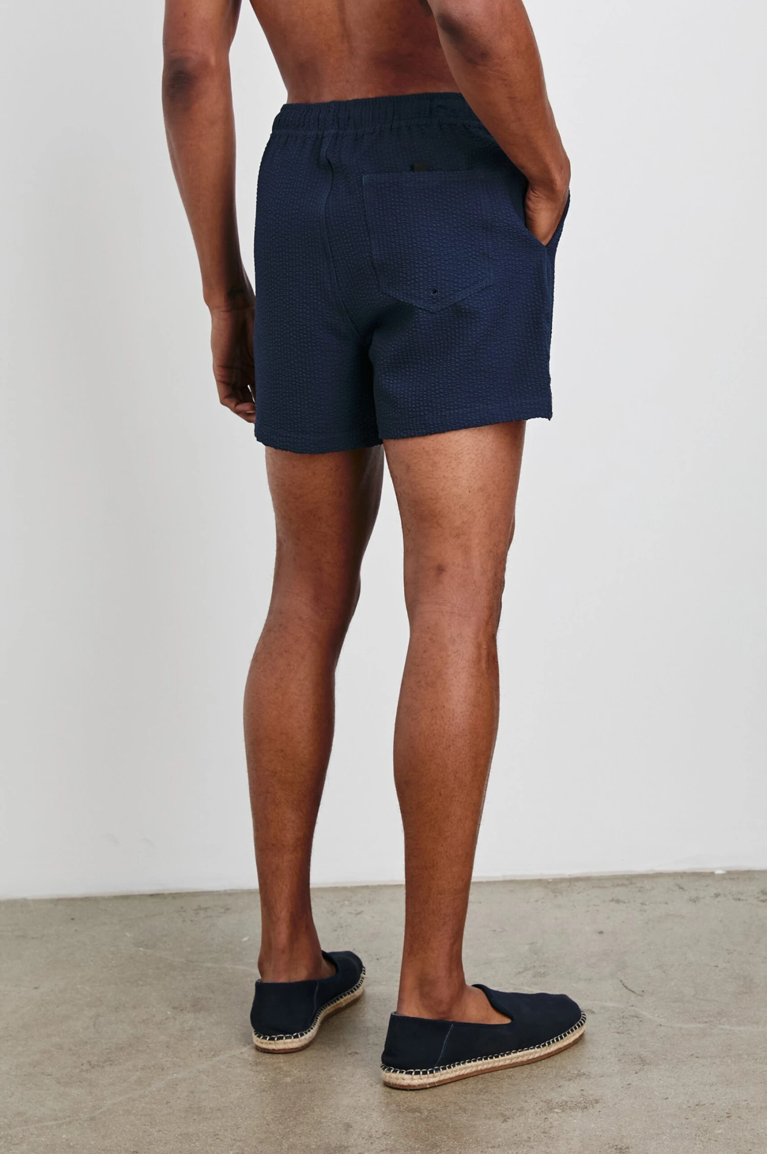 RAILS LA BREA SWIM SHORT - NAVY SEERSUCKER 7 RAILS LA BREA SWIM SHORT - NAVY SEERSUCKER - Image 5