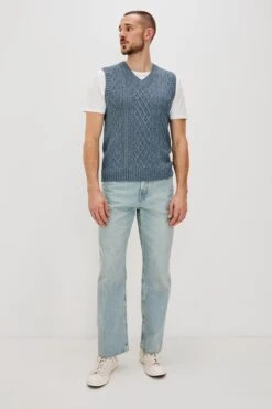 RAILS LEE VEST - AZURE MARL 10 RAILS LEE VEST - AZURE MARL -Rails LEE AZURE MARL 3A