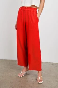 RAILS LEON CROP PANT - CHERRY