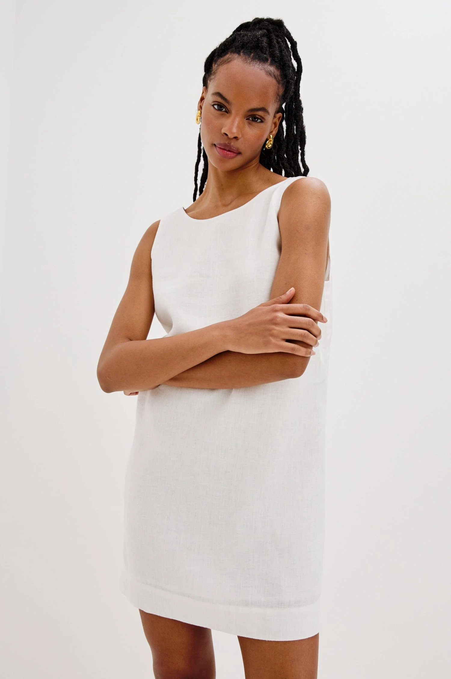 RAILS LINDSEY DRESS - WHITE 3 RAILS LINDSEY DRESS - WHITE
