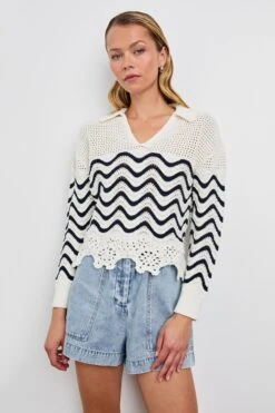 RAILS LOUISE SWEATER - WAVE STRIPE