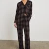 RAILS LUNA PAJAMA SET - MAUVE BRONZE METALLIC PITCH 1 RAILS LUNA PAJAMA SET - MAUVE BRONZE METALLIC PITCH -Rails LUNA BRONZE MAUVE PITCH 3A