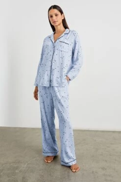 RAILS LUNA PAJAMA SET - FLOCKED COSMIC STRIPE