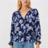 RAILS MARIAH TOP - MIDNIGHT PEONY 2 RAILS MARIAH TOP - MIDNIGHT PEONY -Rails MARIAH MIDNIGHT PEONY 1A