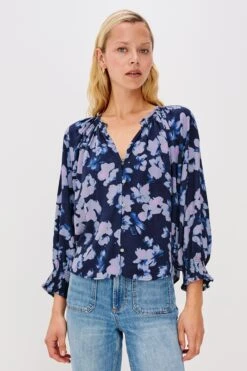 RAILS MARIAH TOP - MIDNIGHT PEONY