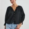 RAILS MARIAH TOP - TRUE BLACK -Rails MARIAH TRUE BLACK 1