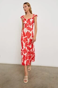 RAILS MARIGOLD DRESS - SCARLET HIBISCUS