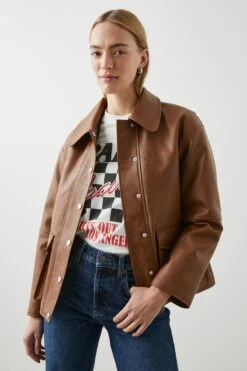RAILS MATHIS JACKET - RUSSET