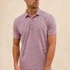 RAILS MERCED GOLF POLO SHIRT - HIBISCUS MIRAGE STRIPE -Rails MERCED GOLF POLO HIBISCUS MIRAGE STRIPE 1