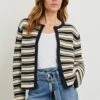 RAILS NELLY CARDIGAN - NAVY OAT STRIPE 2 RAILS NELLY CARDIGAN - NAVY OAT STRIPE -Rails NELLY NAVY OAT STRIPE 1