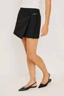 RAILS NIAL SKIRT - BLACK TWILL -Rails NIAL BLACK TWILL 4