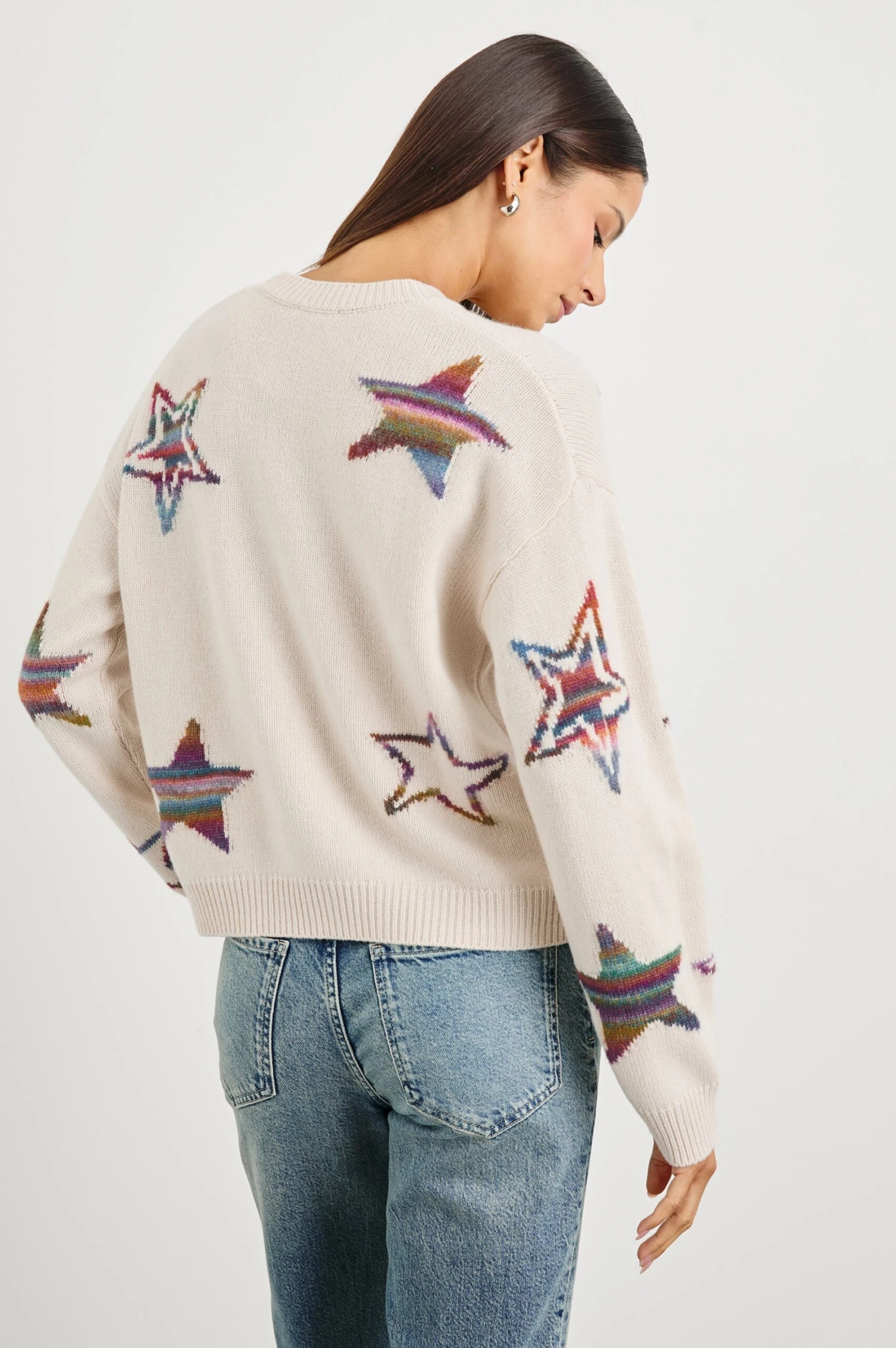 RAILS PERCI SWEATER - IVORY RAINBOW MULTI STARS 7 RAILS PERCI SWEATER - IVORY RAINBOW MULTI STARS - Image 5