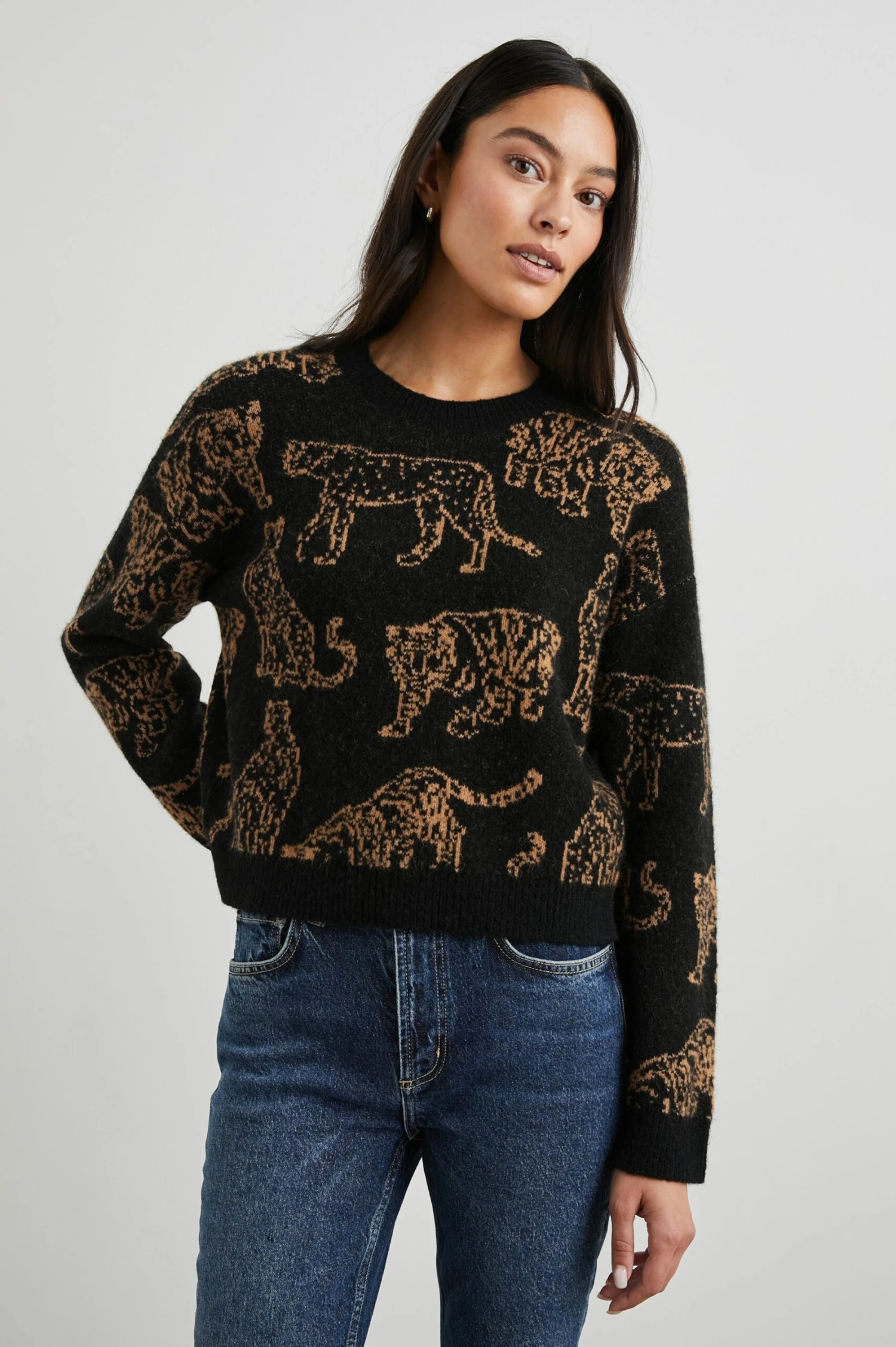 RAILS PERCI SWEATER - CAMEL WILD CATS 3 RAILS PERCI SWEATER - CAMEL WILD CATS