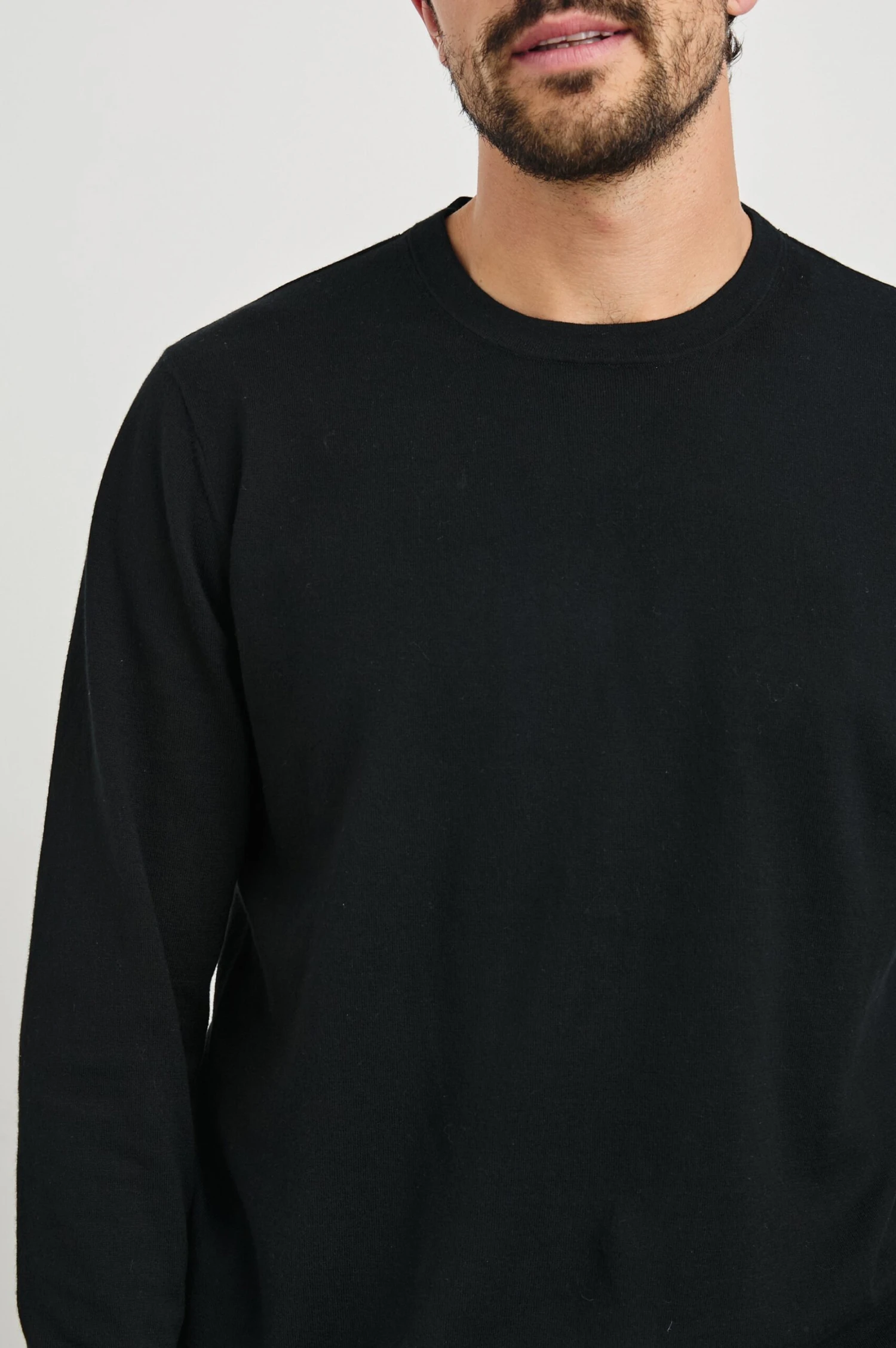 RAILS QUENTIN COTTON CASHMERE LONG SLEEVE TEE - BLACK 4 RAILS QUENTIN COTTON CASHMERE LONG SLEEVE TEE - BLACK - Image 2