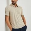 RAILS RHEN POLO SHIRT - CHICKPEA -Rails RHEN CHICKPEA 4C