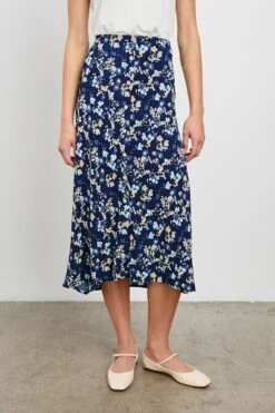 RAILS ROSETTA SKIRT - NAVY FLORA 9 RAILS ROSETTA SKIRT - NAVY FLORA -Rails ROSETTA NAVY FLORA 1A