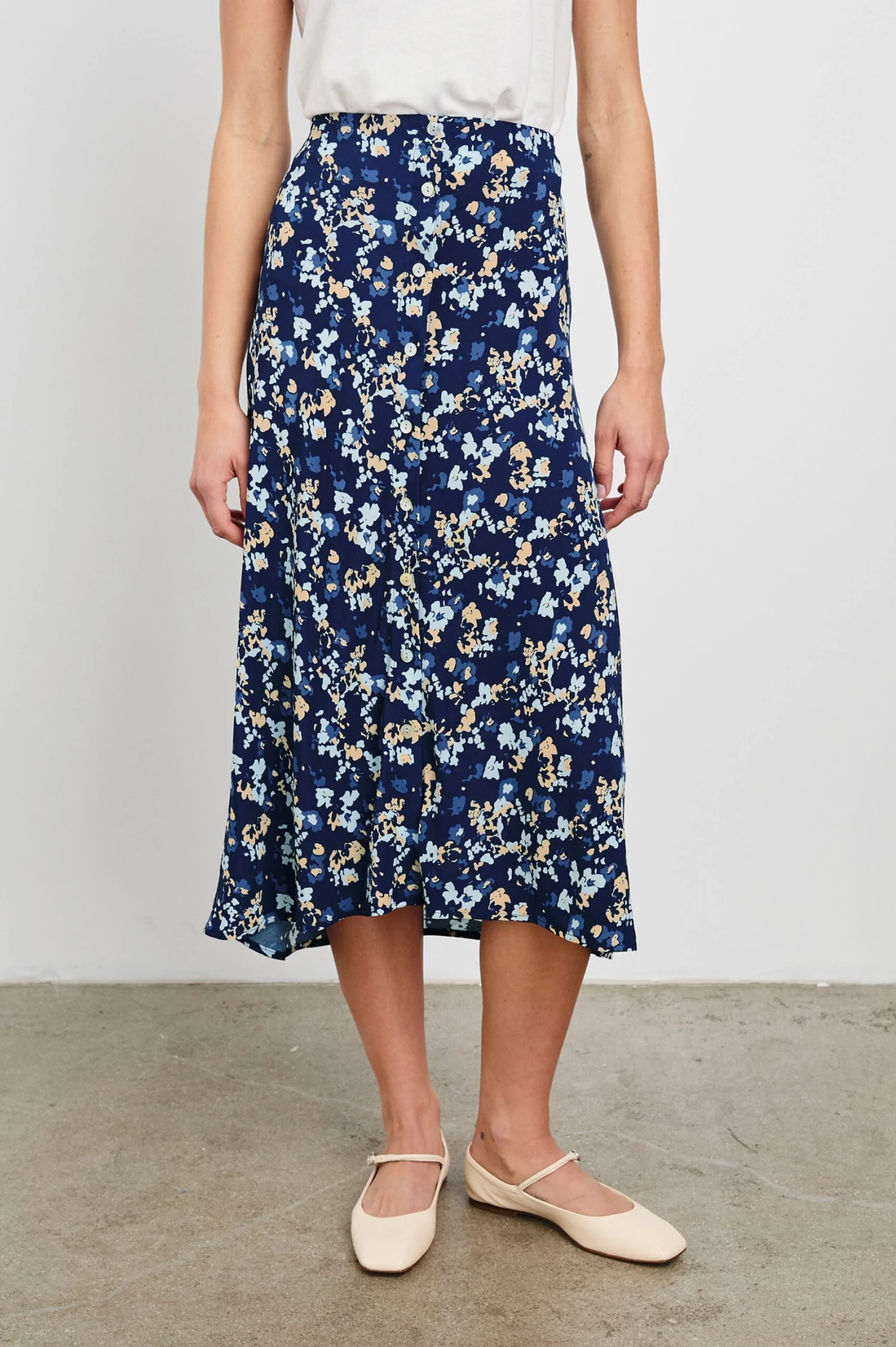 RAILS ROSETTA SKIRT - NAVY FLORA 5 RAILS ROSETTA SKIRT - NAVY FLORA - Image 3
