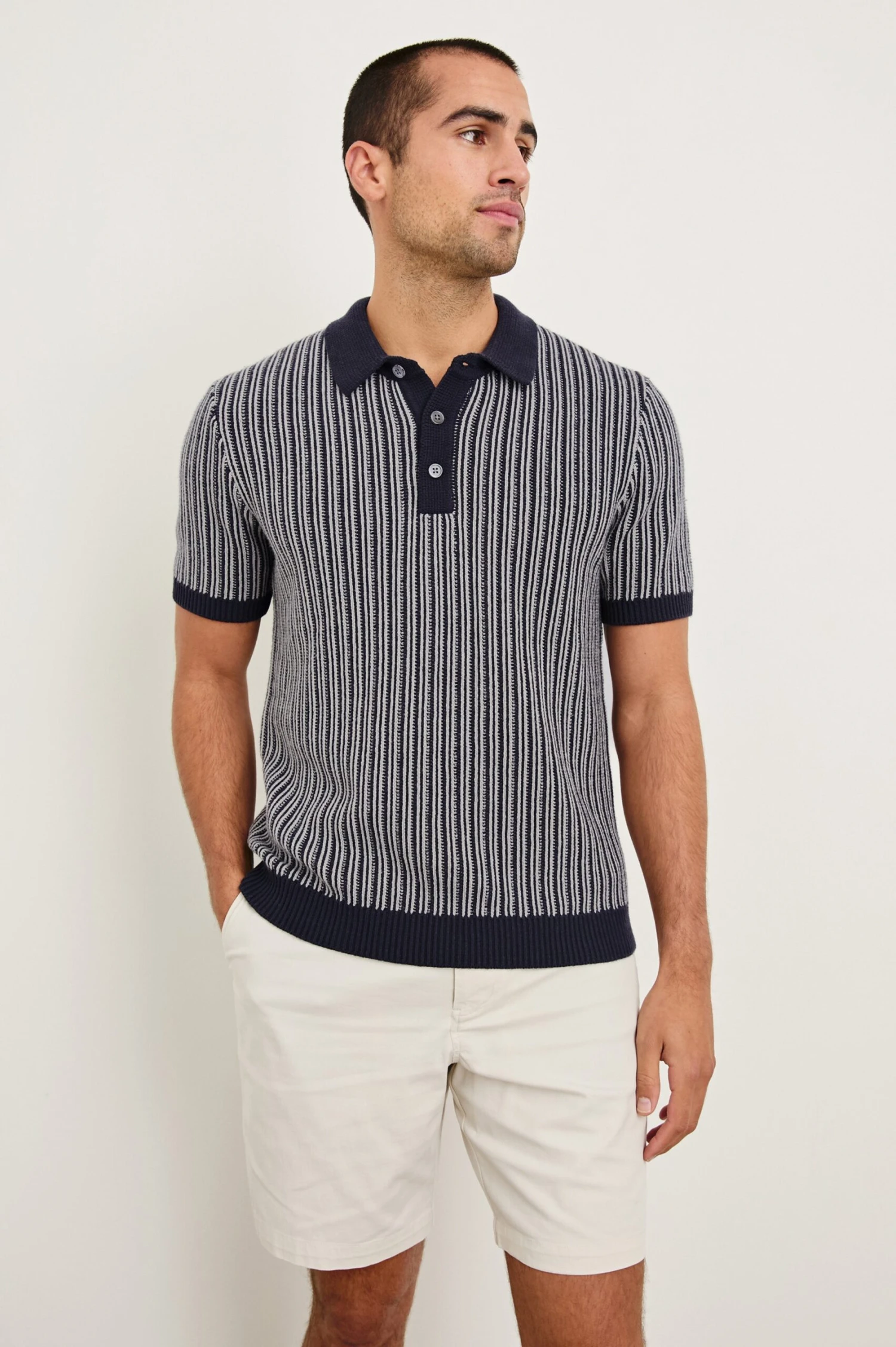 RAILS ROYCE POLO SHIRT - NAVY GREY 3 RAILS ROYCE POLO SHIRT - NAVY GREY