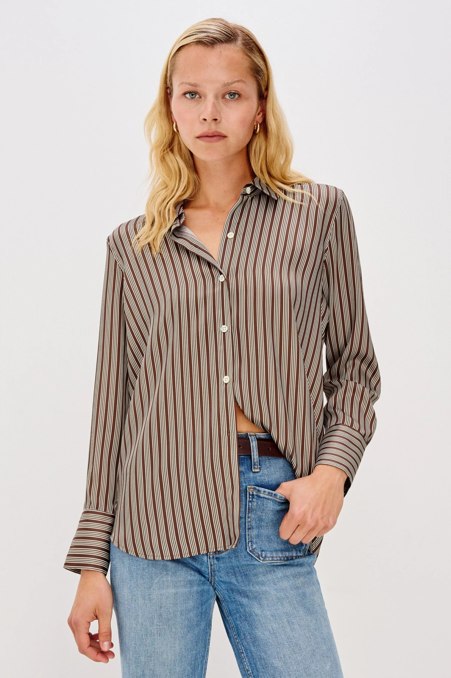 RAILS SAIGE SHIRT - ISLE STRIPE 3 RAILS SAIGE SHIRT - ISLE STRIPE