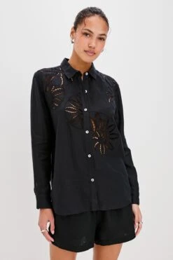 RAILS SAMAR SHIRT - BLACK