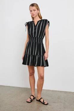 RAILS SAMINA DRESS - ASH LENO STRIPE 9 RAILS SAMINA DRESS - ASH LENO STRIPE -Rails SAMINA ASHLENO STRIPE 3