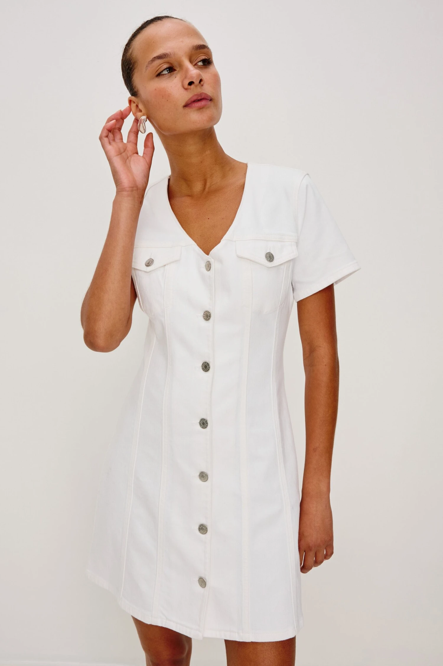 RAILS SARATOGA DRESS - SALT WHITE 3 RAILS SARATOGA DRESS - SALT WHITE