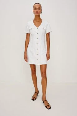 RAILS SARATOGA DRESS - SALT WHITE 8 RAILS SARATOGA DRESS - SALT WHITE -Rails SARATOGA SALT WHITE 3Z