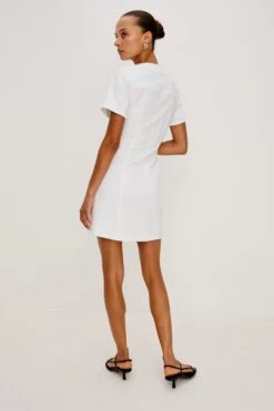 RAILS SARATOGA DRESS - SALT WHITE 9 RAILS SARATOGA DRESS - SALT WHITE -Rails SARATOGA SALT WHITE 5Z