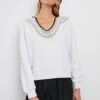 RAILS SAVA SWEATSHIRT - IVORY WITH CROCHET -Rails SAVA IVORY WITH CROCHET 1