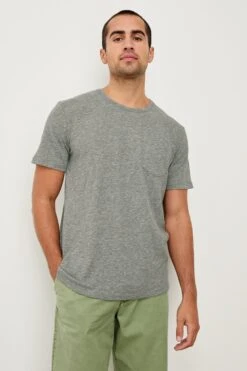 RAILS SKIPPER T-SHIRT - HEATHER GREY