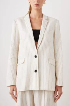 RAILS STANTON BLAZER - IVORY PINSTRIPE