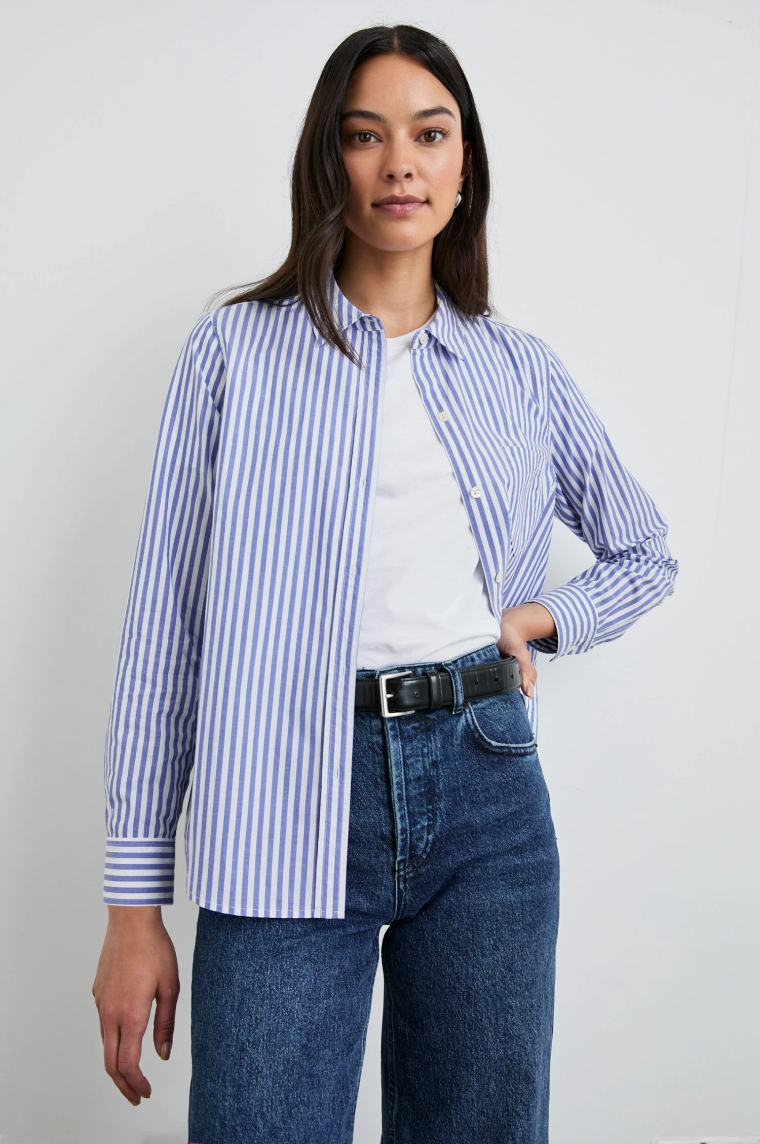 RAILS STINA SHIRT - MARINER WHITE STRIPE 10 RAILS STINA SHIRT - MARINER WHITE STRIPE - Image 8