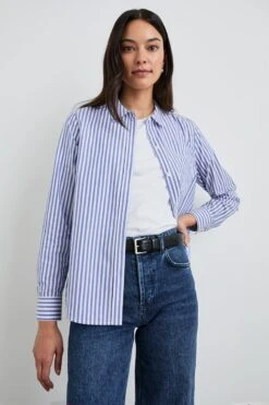 RAILS STINA SHIRT - MARINER WHITE STRIPE 14 RAILS STINA SHIRT - MARINER WHITE STRIPE -Rails STINA MARINER WHITE STRIPE 1 d18f1fe1 a2dc 45c7 a909 c08a4f67aace