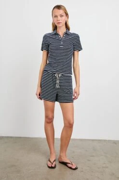 RAILS TEDDY SHORT - NAVY IVORY STRIPE -Rails TEDDY NAVY IVORY STRIPE 3