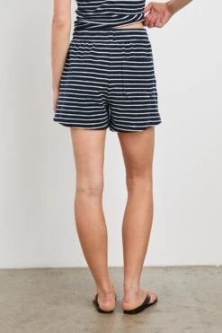 RAILS TEDDY SHORT - NAVY IVORY STRIPE -Rails TEDDY NAVY IVORY STRIPE 5