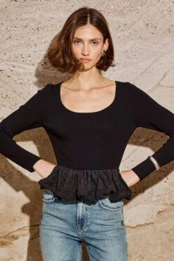 RAILS TILLIE TOP - BLACK