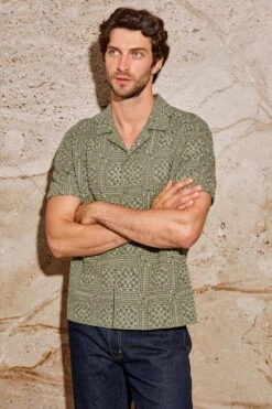 RAILS TYLER SHIRT - SURPLUS SAGE SQUARES