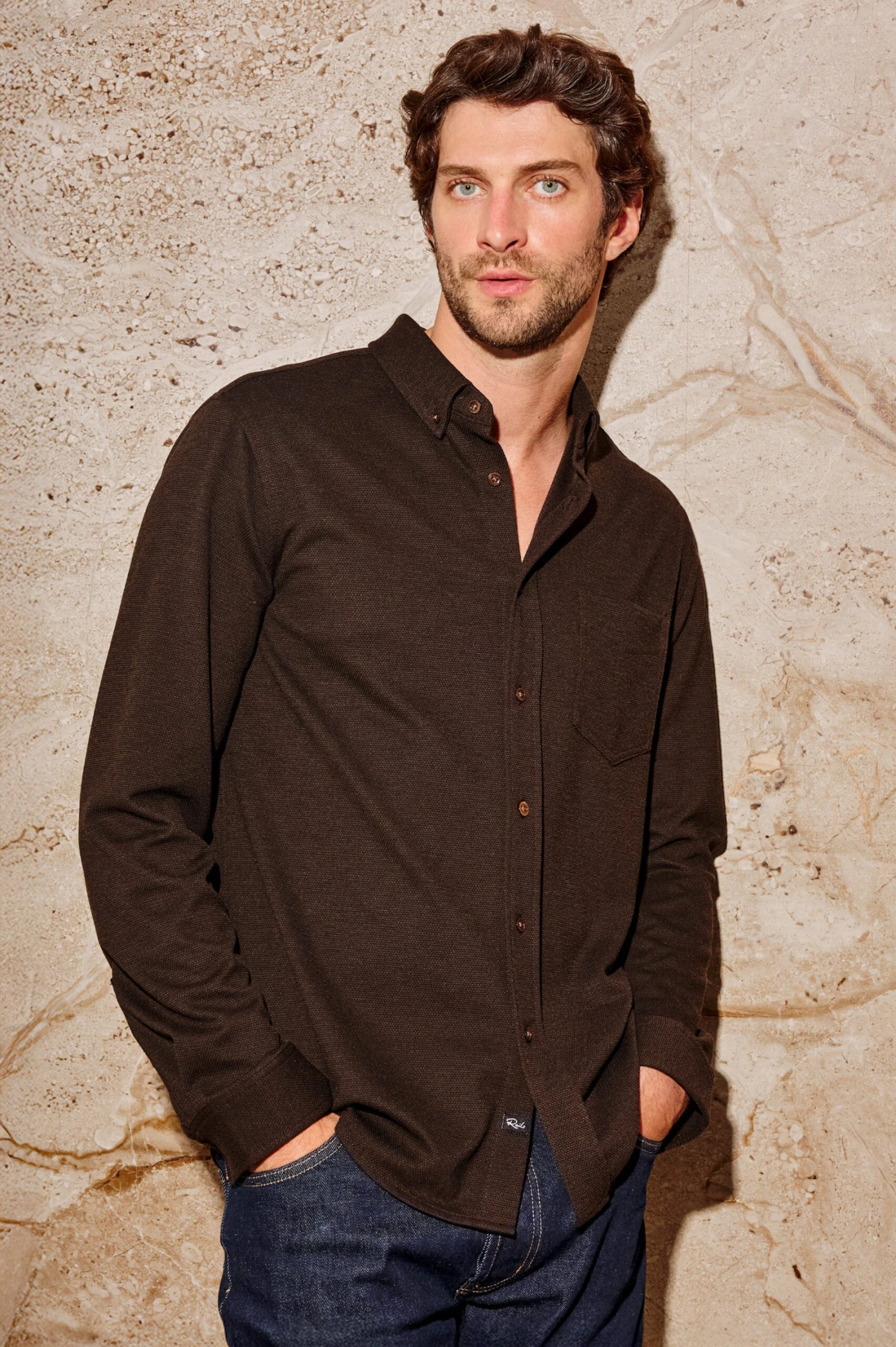 RAILS VINCENT SHIRT - ESPRESSO 3 RAILS VINCENT SHIRT - ESPRESSO