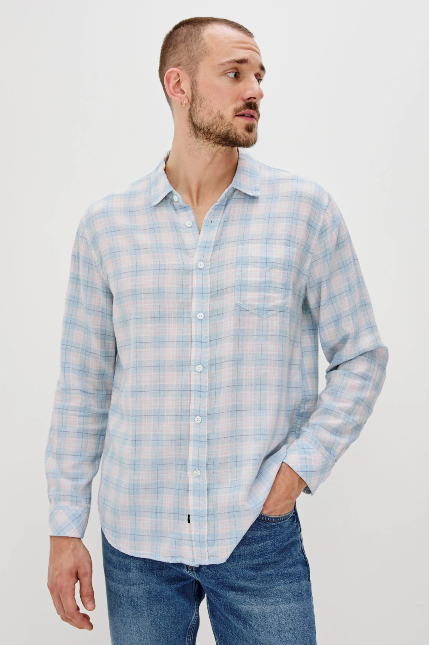 RAILS WYATT SHIRT - APRES OCEAN MELANGE 3 RAILS WYATT SHIRT - APRES OCEAN MELANGE