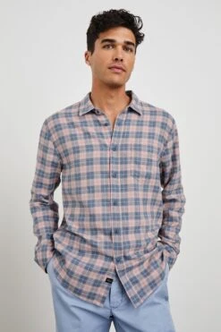RAILS WYATT SHIRT - BLUEBERRY BLUSH